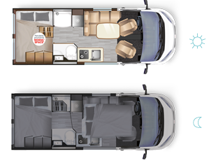 Bobiler Dreamer CAMPER VAN XL SAPHIR - Innredning