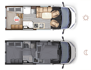 Bobiler Dreamer CAMPER VAN XL SELECT - Innredning