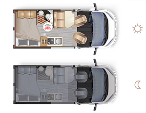 Bobiler D43 UP SELECT - Innredning