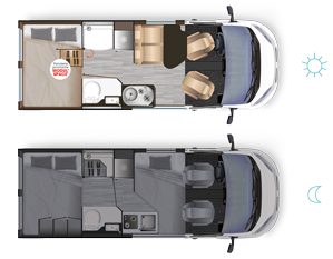 Bobiler Dreamer D55 Saphir - Innredning