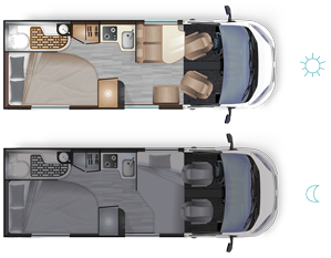 Bobiler Dreamer D62 Saphir - Innredning