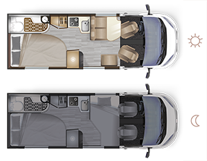 Bobiler D62 SELECT - Innredning