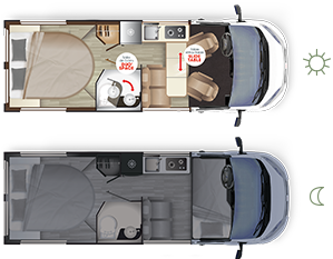 Bobiler D64 SELECT - Innredning