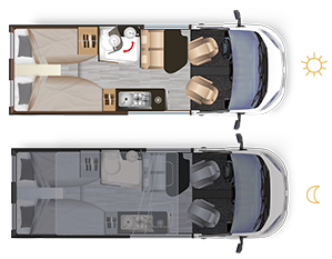 Bobiler Dreamer D68 UP - Innredning